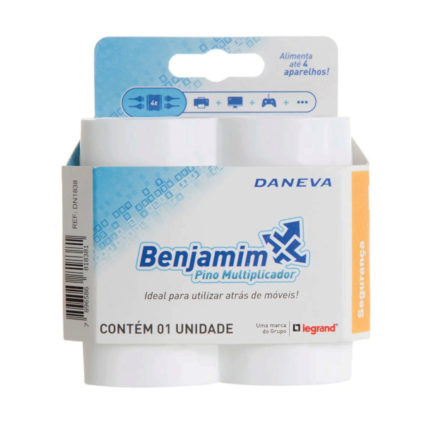 Benjamin Multiplicador 4 Tomadas 2P+T 10A DN1838 Daneva-db256f5a-e1fc-49d0-9563-5420cca848e3