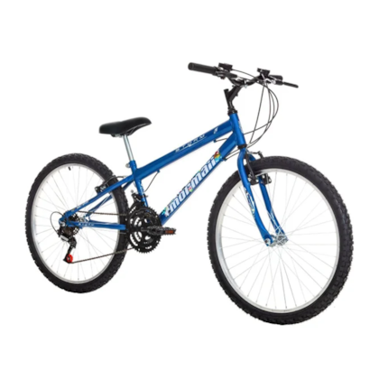 Bicicleta Aro 24 Mormaii Storm Azul com 18 Marchas FREE ACTION