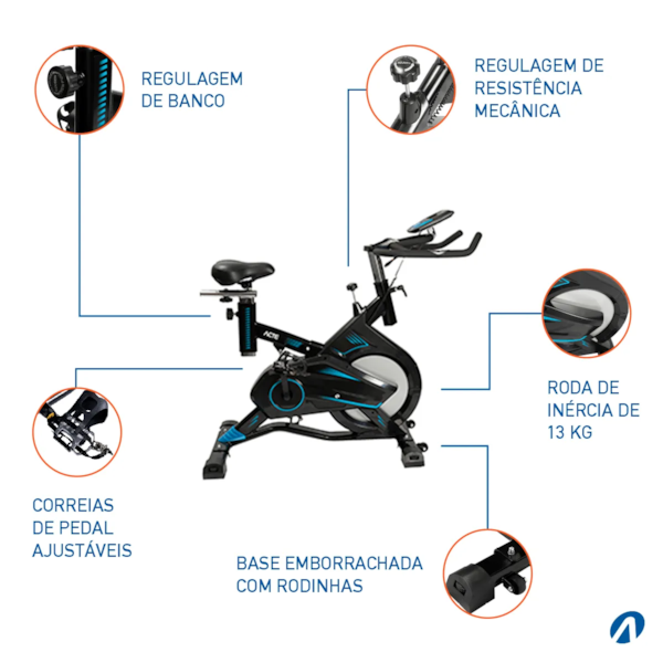 Bike Spinning Pro 13.0 E17 Acte Sports-2d6e6c19-9e49-4348-929d-d684895985a8
