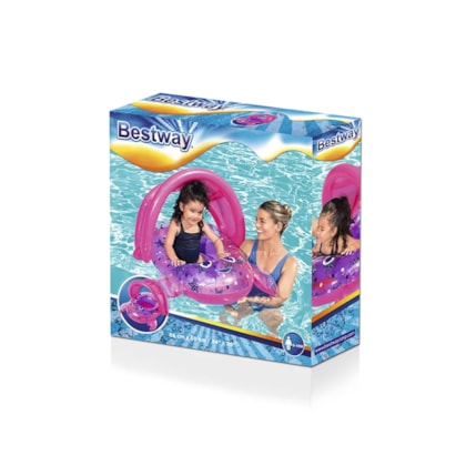 Boia Infantil de Caranguejo Rosa Bestway 120332-RS Nautika 