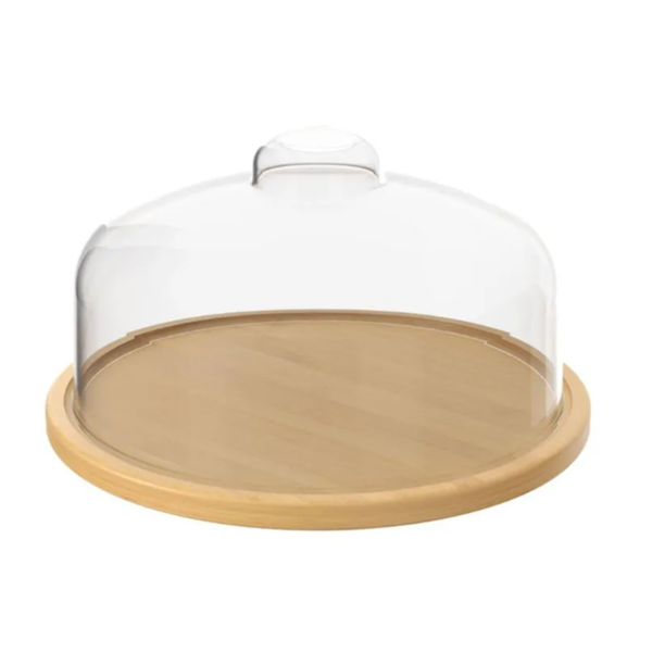 Boleira Prato em Bambu Com Cúpula 26,5cm Coza 40652/3009-979cf4d5-5af2-4533-a8c9-7486d57777f2