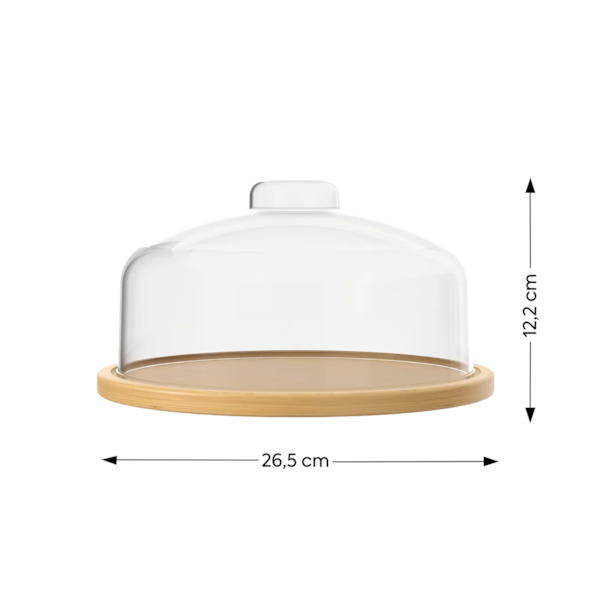 Boleira Prato em Bambu Com Cúpula 26,5cm Coza 40652/3009-03edd0b3-d3f0-495e-aa5c-b8e3ee35d5ba