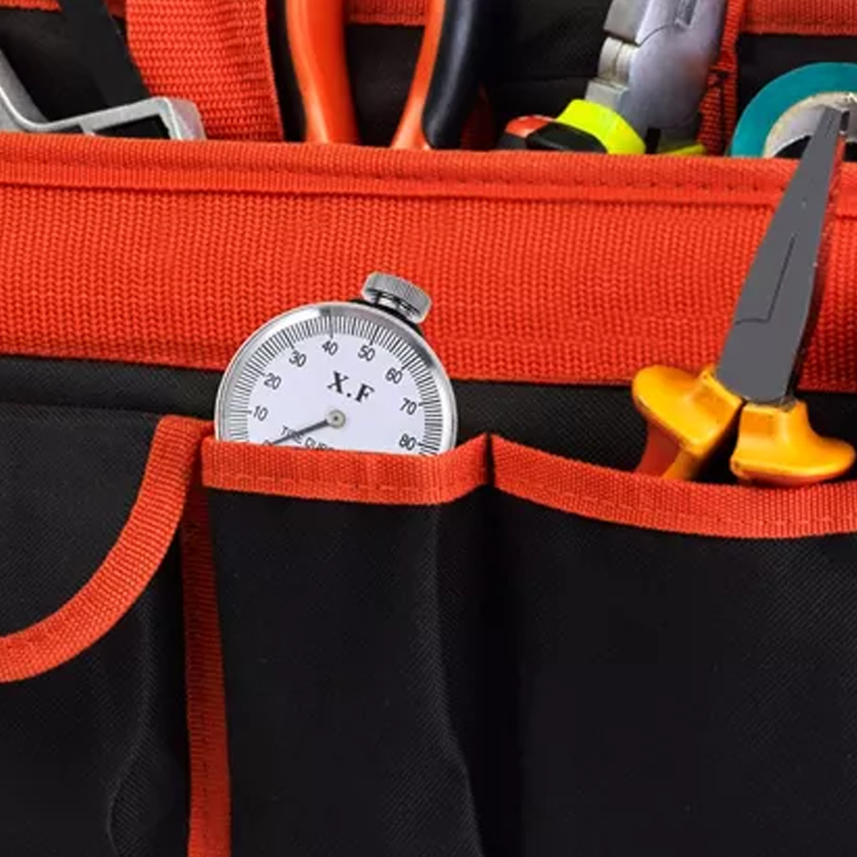 Bolsa de Ferramentas Manual Poliéster Fundo em Abs 30cm x 24cm x