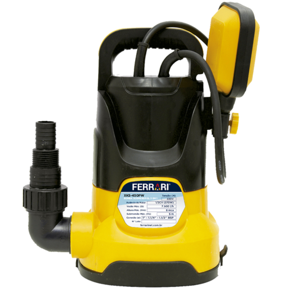 Bomba D Água Submersa 1/2CV 400W 220V XKS-450PW Ferrari-842cd3e1-707f-4ef2-86ea-c8ed12a1ddb9