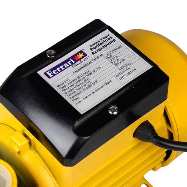 Bomba DÁgua Periférica Acquapump 1/2CV AAB1010011 Ferrari-45afb648-baae-46b2-b5e1-52bd570f7f34