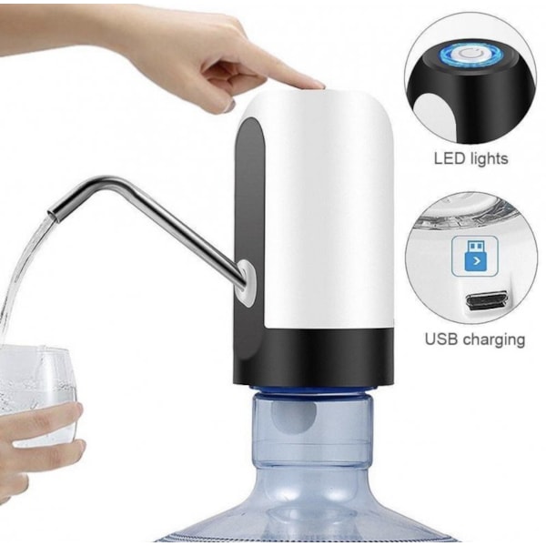 Bomba elétrica para galão de água branca - cabo e fonte de energia inclusos - GH406 Globalmix-72f54006-8921-48ff-82cc-cf558a15db54
