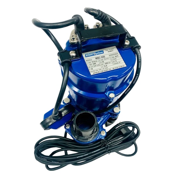 Bomba Submersível Para Esgoto 1/2Hp 220V Monofásica MBC-500 Eletroplas-8303e796-662b-4bbd-a2f7-93b9df5245ca