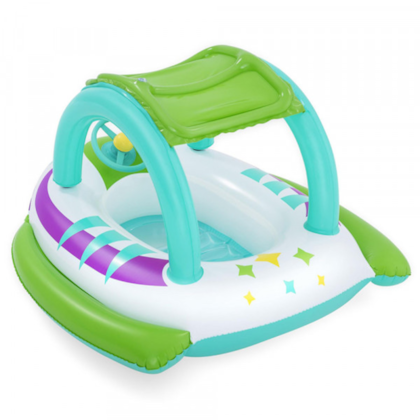 Bote Infantil Inflável Espaçonave Piscina Com Cobertura e Buzina 96500 BelFix-777c92b3-935b-4593-9ff7-0295e56b8d70