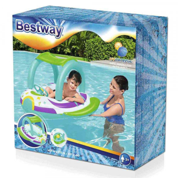 Bote Infantil Inflável Espaçonave Piscina Com Cobertura e Buzina 96500 BelFix-f420dfe5-f131-4f4b-abdf-6094e9edc966