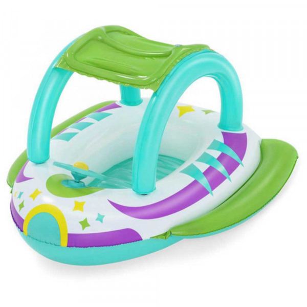 Bote Infantil Inflável Espaçonave Piscina Com Cobertura e Buzina 96500 BelFix-357d4e70-2c24-479f-a6b3-60ac112a6b7a