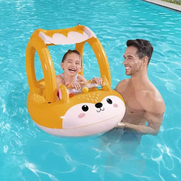 Bote Infantil Inflável Raposinha Piscina Com Cobertura 97000 BelFix-e333db3b-0622-4d0f-921c-697f44e7c58b