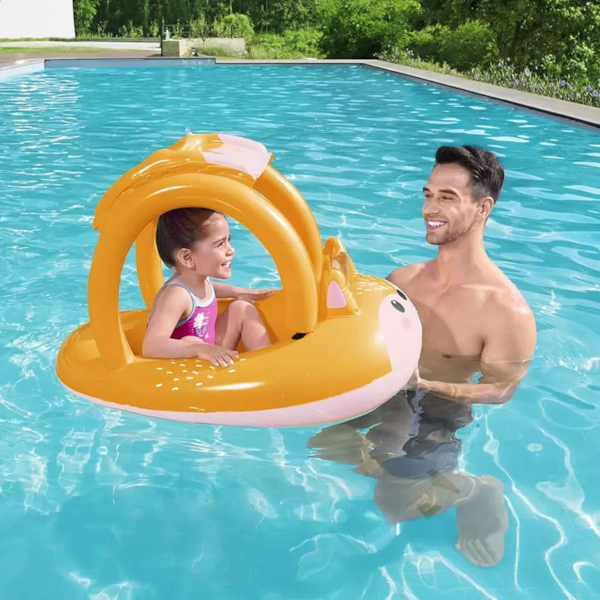 Bote Infantil Inflável Raposinha Piscina Com Cobertura 97000 BelFix-13134f22-9d59-42a9-89fb-5646bbd14470