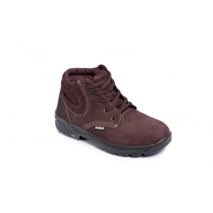 Botina de Amarrar Nobuck Eletro Café N38 C/BIco Plas CA50.255 Outdoor 5105338 Idol