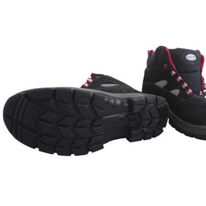 Botina de Amarrar Nobuck Sem Bico CA15080 Preta Cartom-e26d3716-44ec-4d7a-ae30-74654c817c28