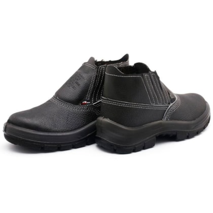 Botina de Elástico Com Bico De Aço Bidensidade Preto CA15079 Cartom-f6a62307-cd3b-4fe5-b542-be7cab514b40