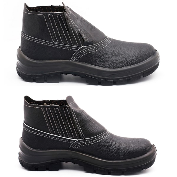 Botina de Elástico Com Bico De Aço Bidensidade Preto CA15079 Cartom-398e5182-1841-4386-beb9-e3fd9d778cdd