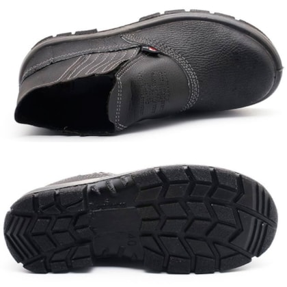 Botina de Elástico Com Bico De Aço Bidensidade Preto CA15079 Cartom-d1b20678-6dbf-4752-9167-957754e211a4