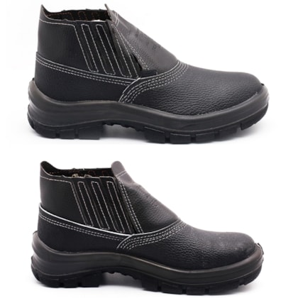 Botina de Elástico Sem Bico Bidensidade Preto CA15081 Cartom-4cd2113b-9181-40e2-911e-893ce49d4f70