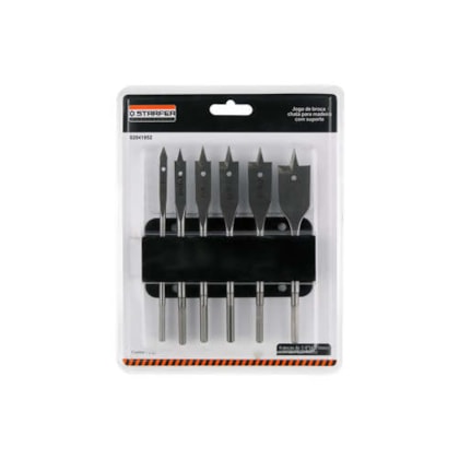 Broca Chata p/ Madeira 1/4-1 c/ Sup. 6pçs 2041952 Starfer-71661f67-6cde-44cf-9458-6fae1535101c