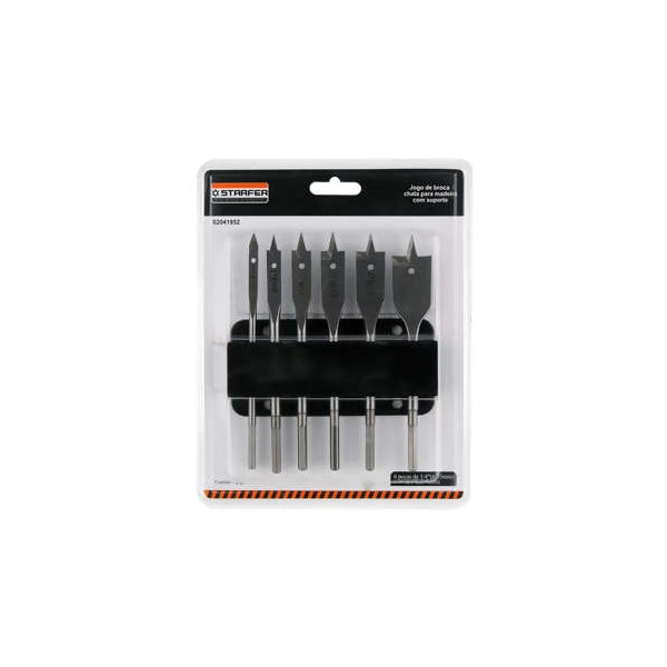 Broca Chata p/ Madeira 1/4-1 c/ Sup. 6pçs 2041952 Starfer-41198311-87ff-47fa-bc75-c68c839250d3