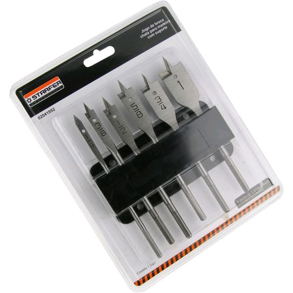 Broca Chata p/ Madeira 1/4-1 c/ Sup. 6pçs 2041952 Starfer-0ba48292-06b7-44e8-bec6-af760670e739