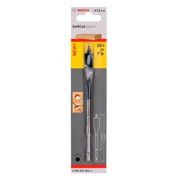 Broca Chata para Madeira Self Cut 12x152mm 2608595484 Bosch-a261f07b-2a39-4520-a364-5bb72d5eea21