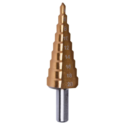 Broca Escalonada 4mm à 20mm em HSS C/ Revestimento em Titânio 981680 Worker-e1a83069-ced5-4d58-88b8-d313051916a8
