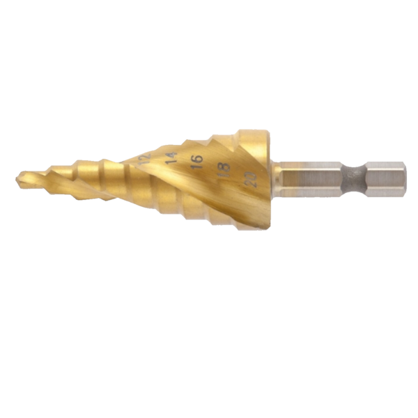 Broca Escalonada Espiral  4 a 20mm HSS 723569 MTX-62bbae96-043b-4149-9e1a-e08857a45f54