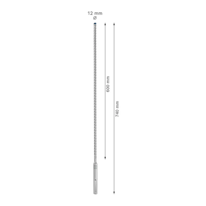 Broca para Concreto 12x600x740mm SDS Max-8X 2608900203 Bosch-a2ff3815-38f4-4809-a768-c8a9440024b2