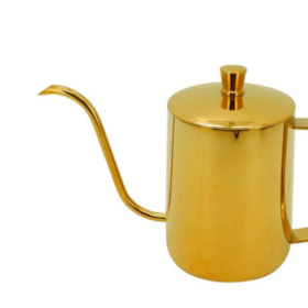 Bule Bico Fino Inox Gold Dourado 600ml 9107 Mimo Style 