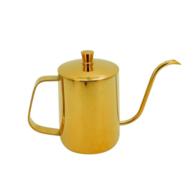 Bule Bico Fino Inox Gold Dourado 600ml 9107 Mimo Style 