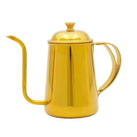 Bule Bico Fino Inox Golden Dourado 570ml 8022 Mimo Style
