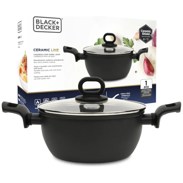 Caçarola 20Cm 3l Cerâmico BXCWHCCS001 Black&Decker-fb5cabbb-2716-4084-b8a0-9018f530bc57