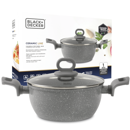 Caçarola 22cm 3,4L Cerâmico BXCWHCCS005 Black&Decker-3395419b-8d74-4f52-aefa-d33d3774ad47