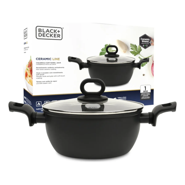 Caçarola 24cm 4,5L Cerâmico BXCWHCCS003 Black&Decker-6f16b571-8964-42ba-9635-10715f5cd85a