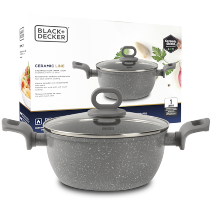 Caçarola 24cm 4,5L Cerâmico BXCWHCCS006 Black&Decker-53b5f40f-edaa-4344-a5a7-9e4edc3916a2