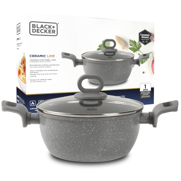 Caçarola 24cm 4,5L Cerâmico BXCWHCCS006 Black&Decker-7f2ca834-0060-416f-bfa3-ab1c6d80d566