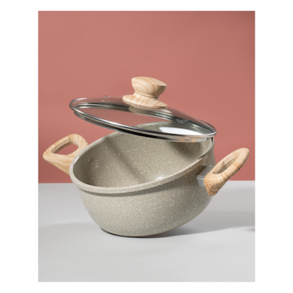 Caçarola Com Tampa 2,7L Antiaderente Marble Edition Cinza Dust 15218502 Oster -375decf8-f283-4a20-8aef-9309b19b5275