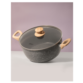 Caçarola Com Tampa 2,7L Antiaderrente Marble Dark Grey 15217502 Oster