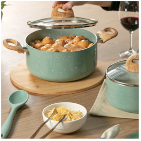 Caçarola Com Tampa 20cm 2,5 Litros Com Indução Botanika Verde 4815/331 Brinox