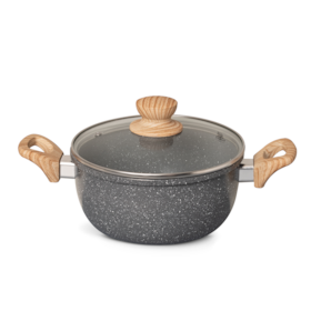 Caçarola Com Tampa 3,4L  Antiaderente Marble Edition Dark Grey 15217602 Oster