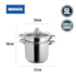 Caçarola Espagueteira Savoy com Cozi-Vapor 5,0L Aço Inox 4809/100 Brinox