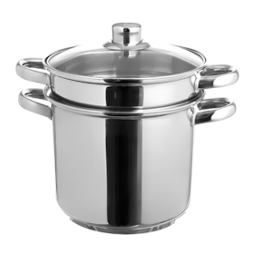 Caçarola Espagueteira Savoy com Cozi-Vapor 5,0L Aço Inox 4809/100 Brinox