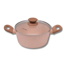 Caçarola Quartzo Panela Indução Cerâmica 24cm 10802 Mimo Style