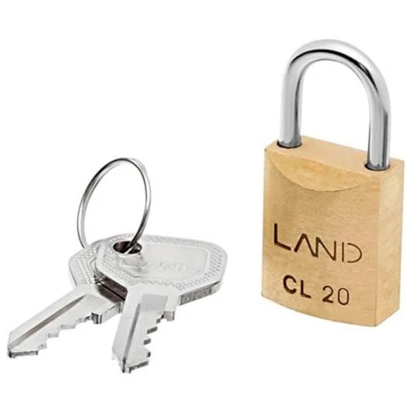 Cadeado em Latão 20MM Land-132c676d-3df6-402e-a164-b647622f0b93
