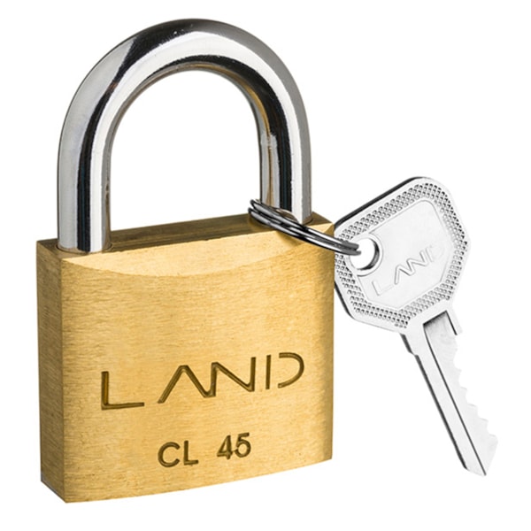 Cadeado em Latão 45MM 2425 Land-2b1f27af-0f39-4ea0-a6e6-432e5c55d3b6