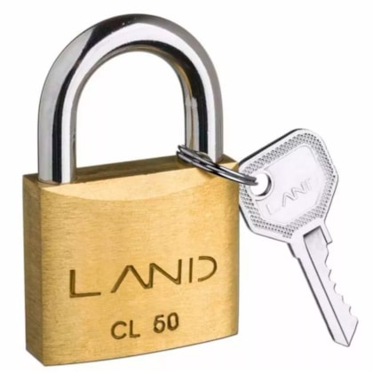Cadeado em Latão 50mm Land-3dfef806-47f7-4735-bbbd-e747db6d5b98
