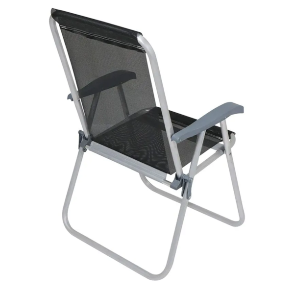 Cadeira Alta Preta Relax Comfort em Aluminio 65007 BelFix-2735a602-04aa-4faf-b713-c11e0aca24ae