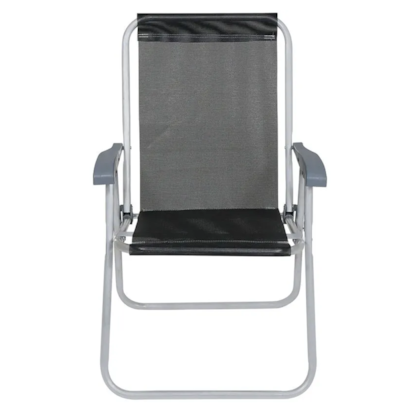 Cadeira Alta Preta Relax Comfort em Aluminio 65007 BelFix-6595ad9d-e3d3-40b9-b89b-2eaded785713