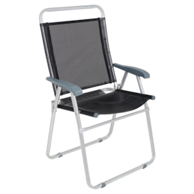 Cadeira Alumínio Robust 150kg Preta 66007 Belfix